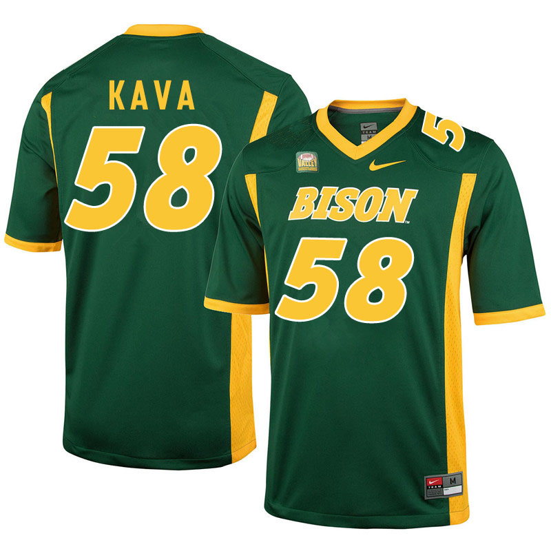 Men #58 Jake Kava North Dakota State Bison College Football Jerseys Sale-Green - Click Image to Close